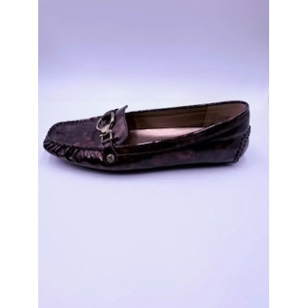 ANNE KLEIN iflex Tortioseshell Loafers Driving Moccasins Size 8.5 Old Money - Picture 2 of 7